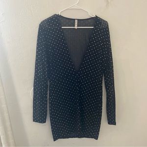 lucy in the sky bodycon mesh black dress with sparkly details